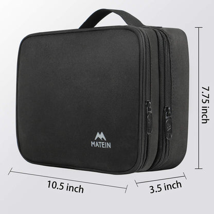 Electronics Organizer Travel Case, Cable Organizer Bag, Black