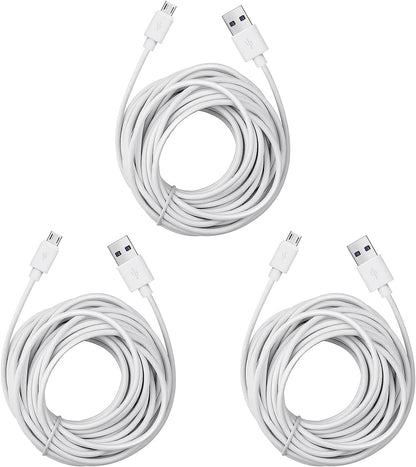 Micro USB Extension Cable for Wyze Cam V3 / Pan V2, Blink Mini, Yi Outdoor